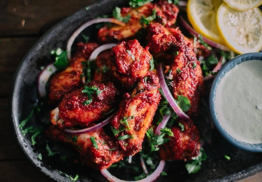 Large Tandoori Chicken Wings.
