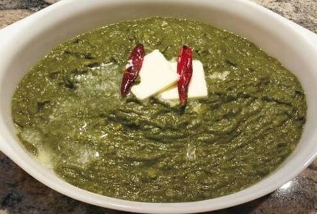 Sarson Ka Saag (Little Bitter Taste).