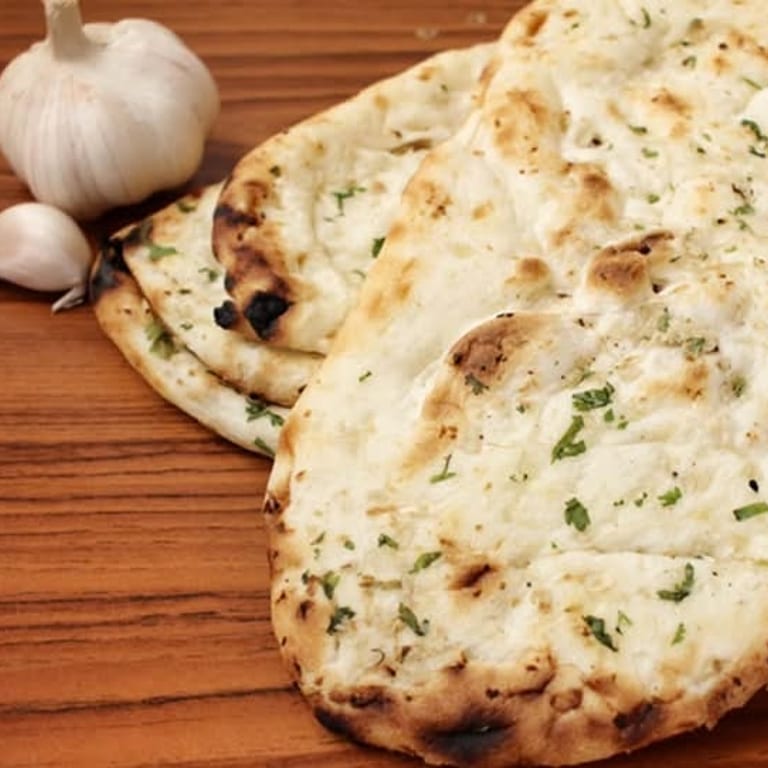 Delicious Garlic Naan Awaits
