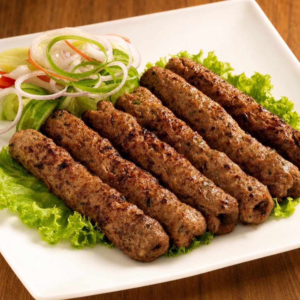 Chicken Seekh Kabab.