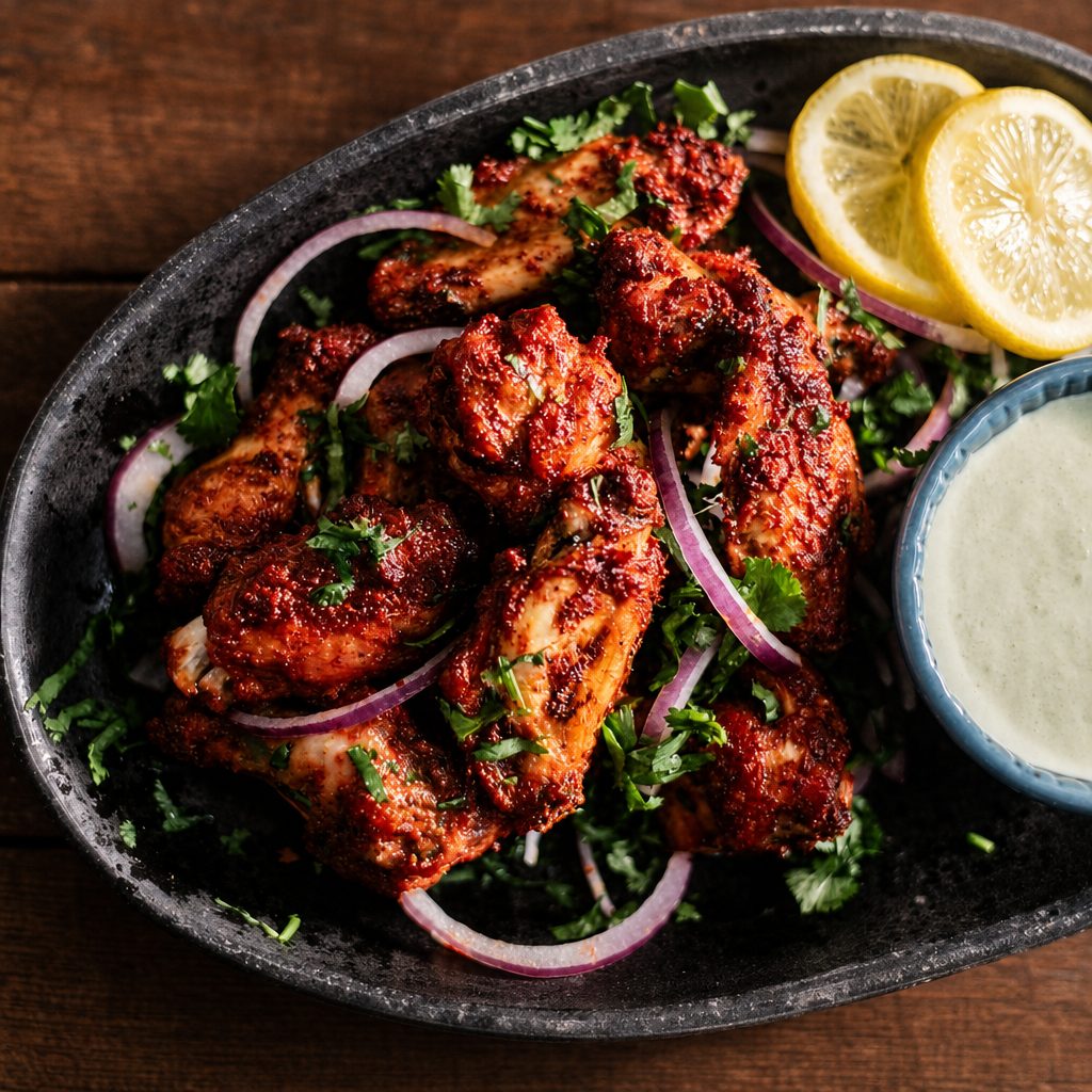 Large Tandoori Chicken Wings.