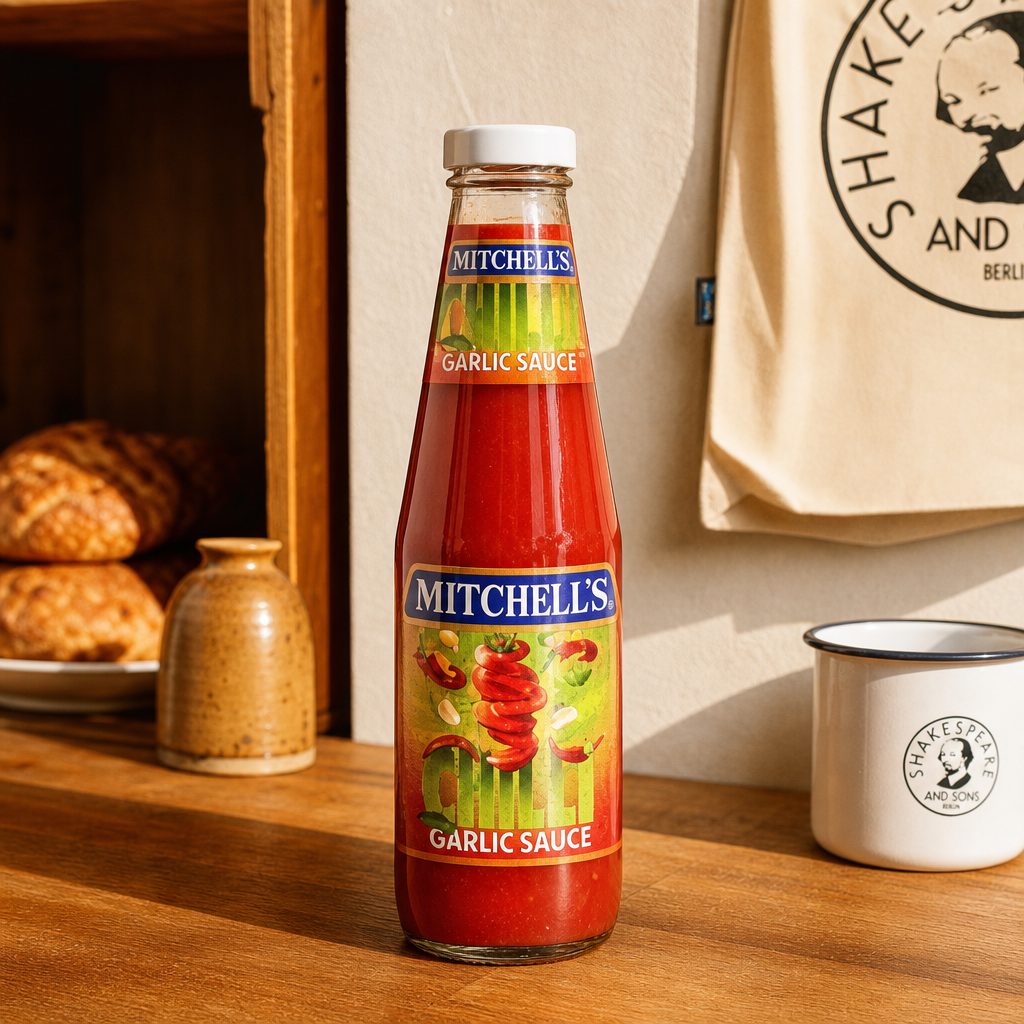 Chilli Garlic Sauce Glass Bottle.