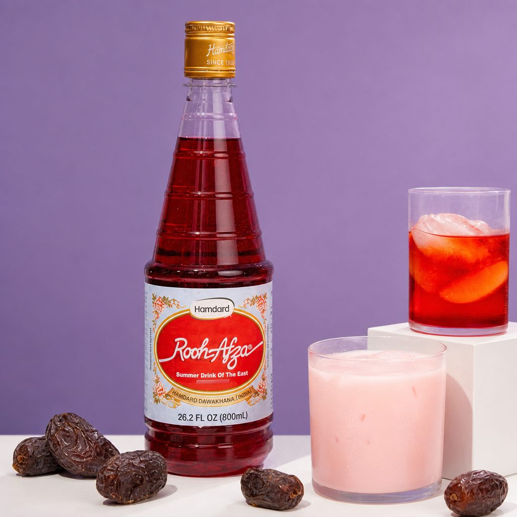 Rooh Afza Bottle.